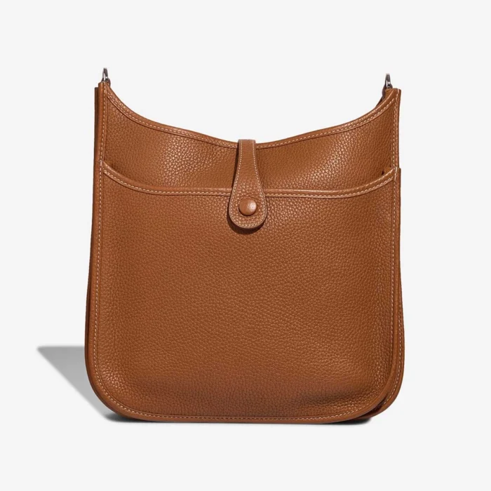 High-End Hermès Inspired Evelyne 29 Taurillon Clemence Gold PHW - Direct Luxury Fashion - Image 3