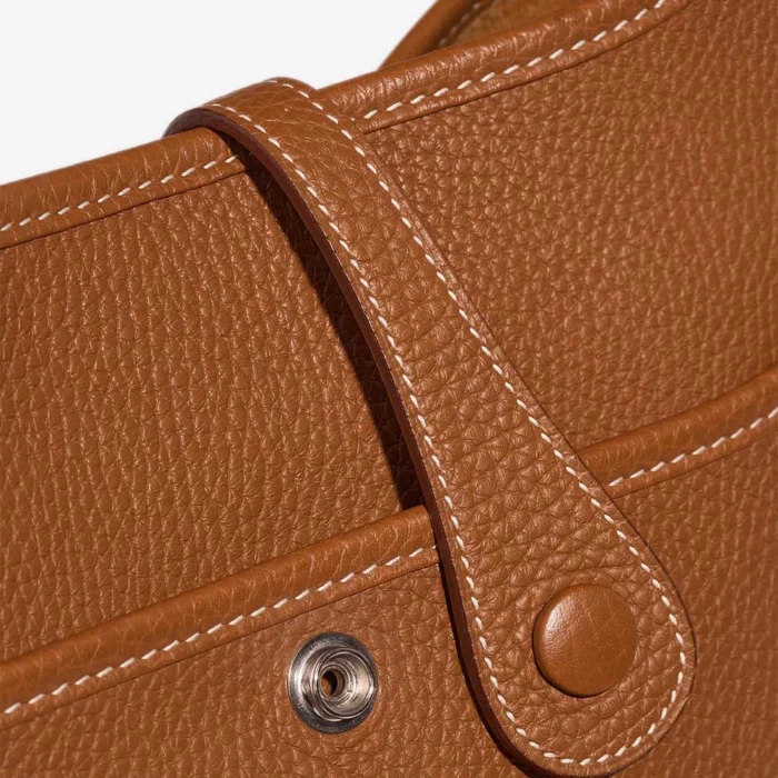 High-End Hermès Inspired Evelyne 29 Taurillon Clemence Gold PHW - Direct Luxury Fashion - Image 7