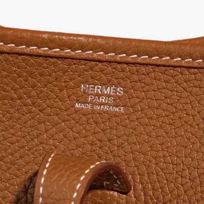 High-End Hermès Inspired Evelyne 29 Taurillon Clemence Gold PHW - Direct Luxury Fashion - Image 2