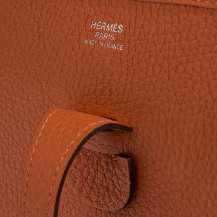 High-End Hermès Inspired Evelyne 29 Taurillon Clemence Orange H PHW - Direct Luxury Fashion - Image 2