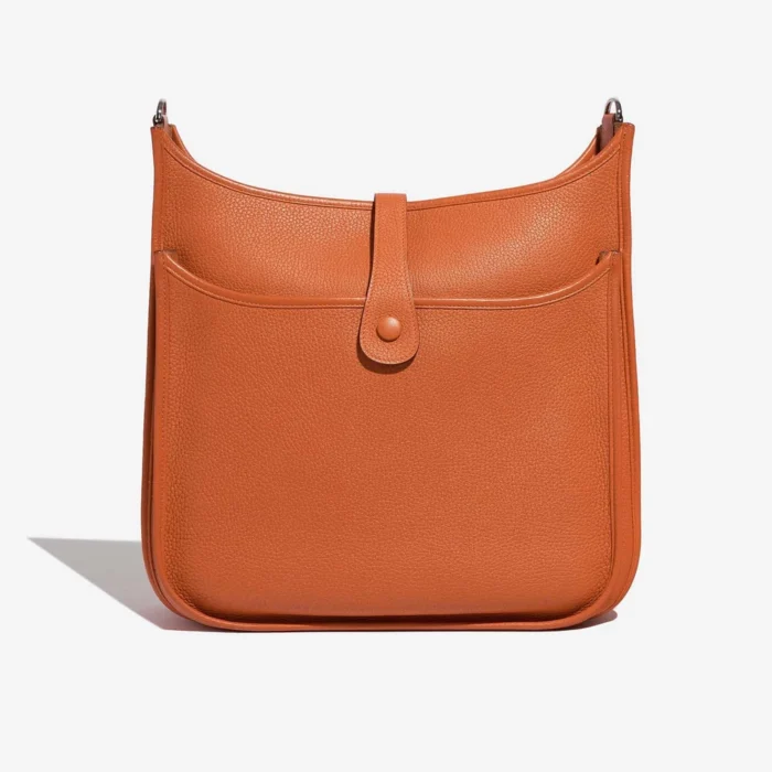 High-End Hermès Inspired Evelyne 33 Taurillon Clemence Orange H PHW - Direct Luxury Fashion - Image 2