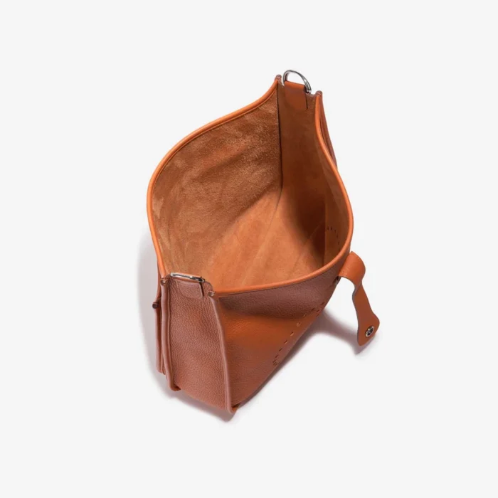 High-End Hermès Inspired Evelyne 33 Taurillon Clemence Orange H PHW - Direct Luxury Fashion - Image 5