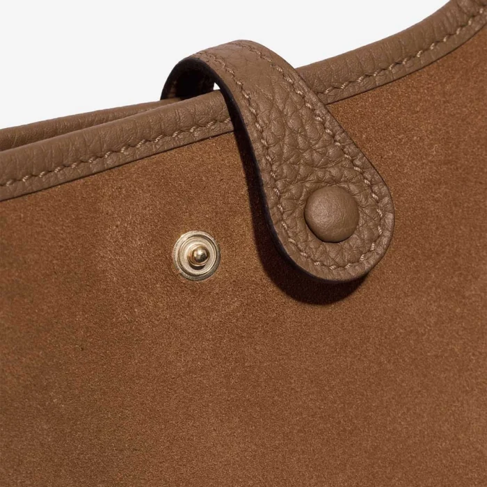 High-End Hermès Inspired Evelyne Grizzly 16 Doblis Suede Alezan/Chamois/Gold GHW - Direct Luxury Fashion - Image 6