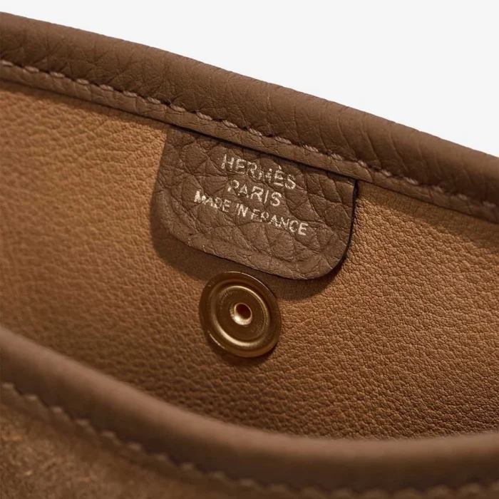 High-End Hermès Inspired Evelyne Grizzly 16 Doblis Suede Alezan/Chamois/Gold GHW - Direct Luxury Fashion - Image 2