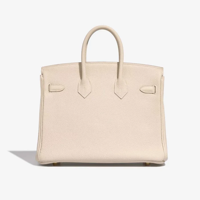 High-End Hermès Inspired HSS Birkin 25 Togo Craie/Rose Extreme GHW - Direct Luxury Fashion - Image 2