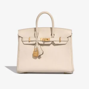 High-End Hermès Inspired HSS Birkin 25 Craie/Rose Extreme GHW