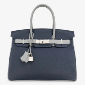 High-End Hermès HSS Birkin 30 Togo Blue Encre/Gris | DLF
