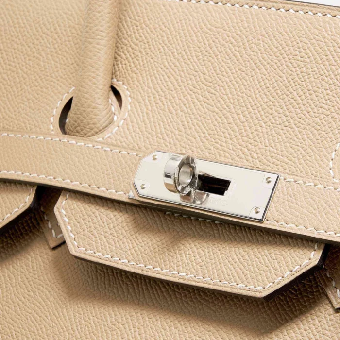High-End Hermès Inspired HSS Birkin 35 Epsom Trench/Etoupe PHW - Direct Luxury Fashion - Image 6