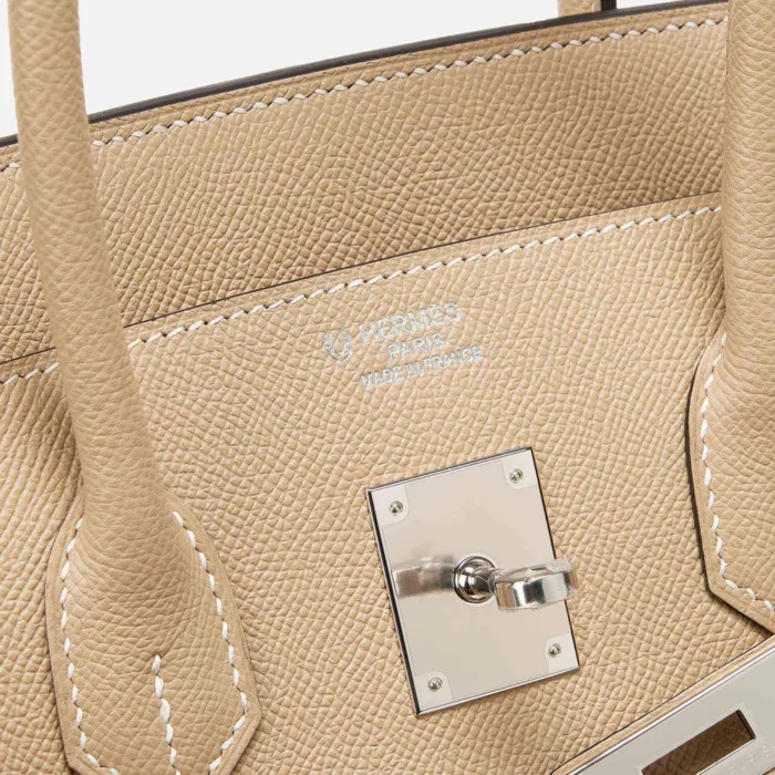 High-End Hermès Inspired HSS Birkin 35 Epsom Trench/Etoupe PHW - Direct Luxury Fashion - Image 5