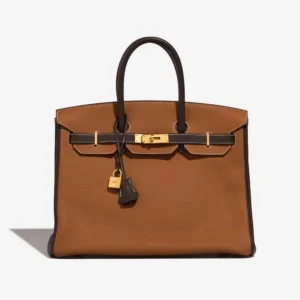 High-End Hermès Inspired HSS Birkin 35 Togo Gold/Chocolate GHW – Direct Luxury Fashion