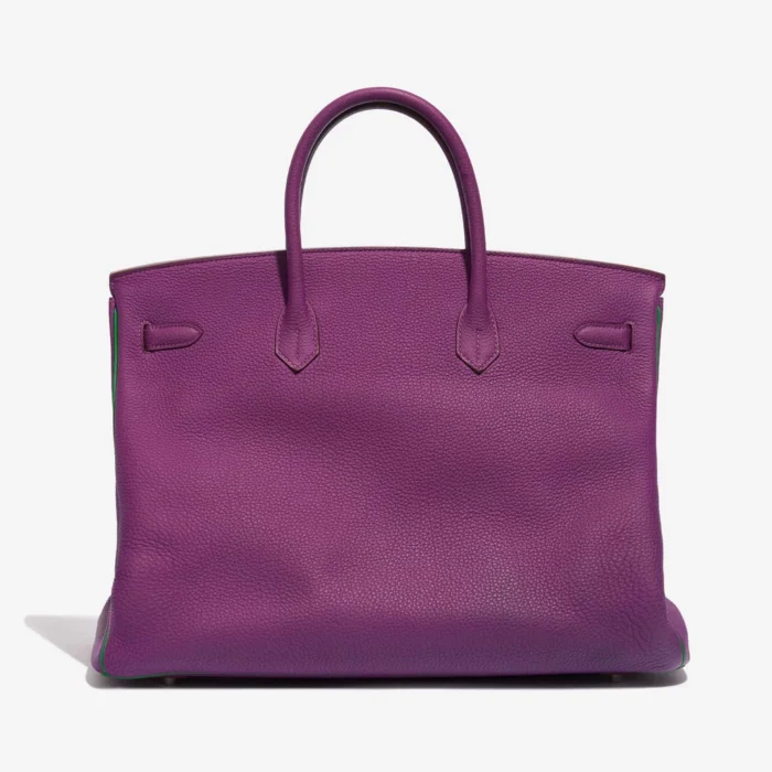 High-End Hermès Inspired HSS Birkin 40 Togo Anemone/Bamboo PHW - Direct Luxury Fashion - Image 2