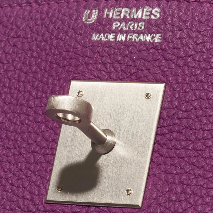 High-End Hermès Inspired HSS Birkin 40 Togo Anemone/Bamboo PHW - Direct Luxury Fashion - Image 6