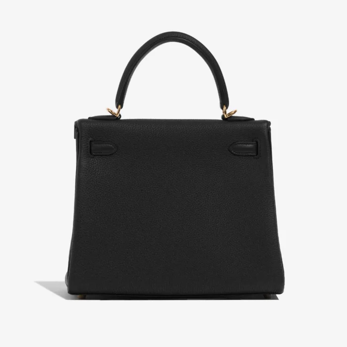 High-End Hermès Inspired HSS Kelly 25 Togo Black/Rose Mexico GHW - Direct Luxury Fashion - Image 2