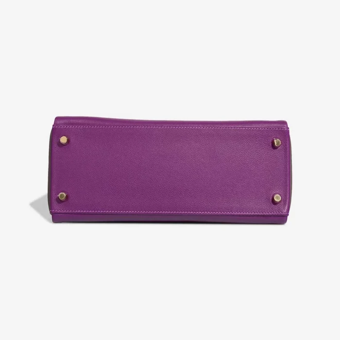 High-End Hermès Inspired HSS Kelly 28 Evercolor Anemone/Etoupe GHW - Direct Luxury Fashion - Image 3