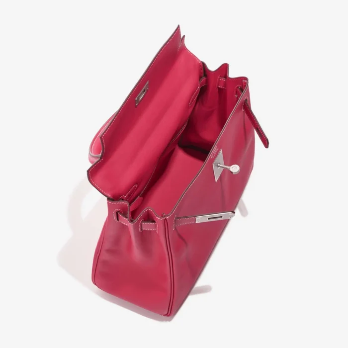 High-End Hermès Inspired HSS Kelly 28 Rose Extreme/Rose Sakura PHW - Direct Luxury Fashion - Image 5