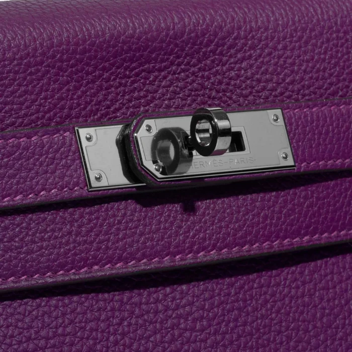 High-End Hermès Inspired HSS Kelly 28 Togo Anemone/Rose Pourpre PHW - Direct Luxury Fashion - Image 7