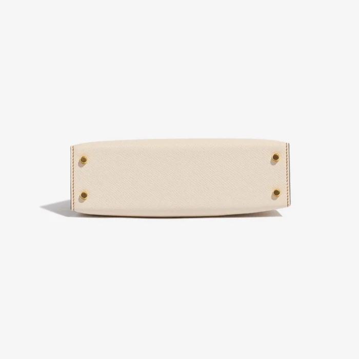 High-End Hermès Inspired HSS Mini Kelly Epsom Craie/Gold GHW - Direct Luxury Fashion - Image 3
