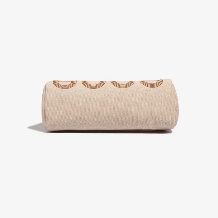 High-End Hermès Inspired Herbag Circuit 24 31 Toile/Vache Hunter Fauve/Ecru PHW - Direct Luxury Fashion - Image 4