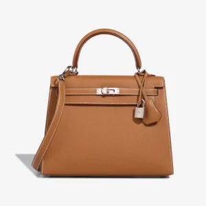 High-End Hermès Inspired Kelly 25 Epsom Gold PHW - Direct Luxury Fashion