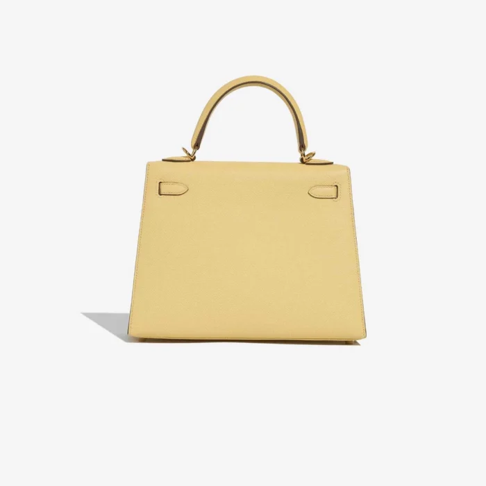 High-End Hermès Inspired Kelly 25 Epsom Jaune Poussin GHW - Direct Luxury Fashion - Image 2