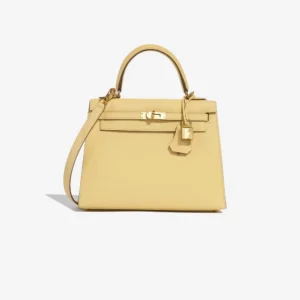 High-End Hermès Inspired Kelly 25 | Jaune Poussin GHW