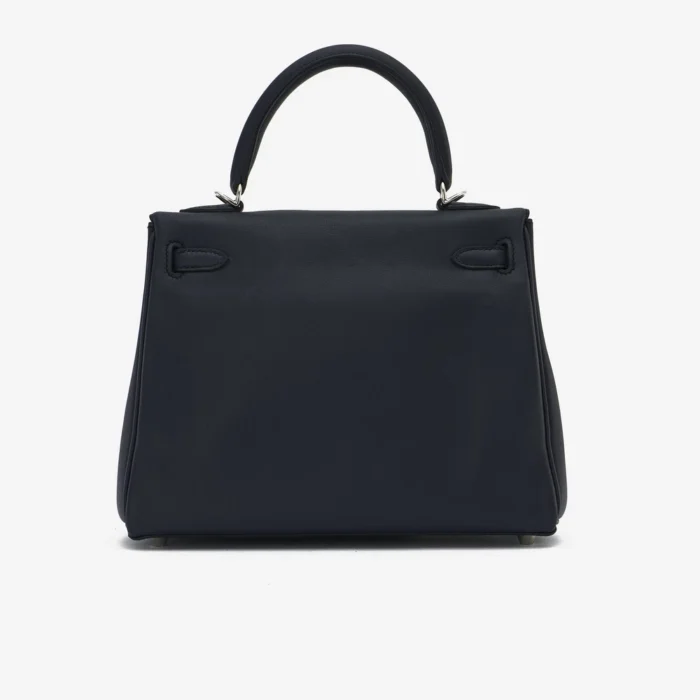 High-End Hermès Inspired Kelly 25 Swift Bleu Indigo PHW - Direct Luxury Fashion - Image 2