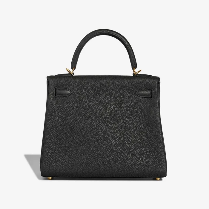 High-End Hermès Inspired Kelly 25 Togo Black GHW - Direct Luxury Fashion - Image 2