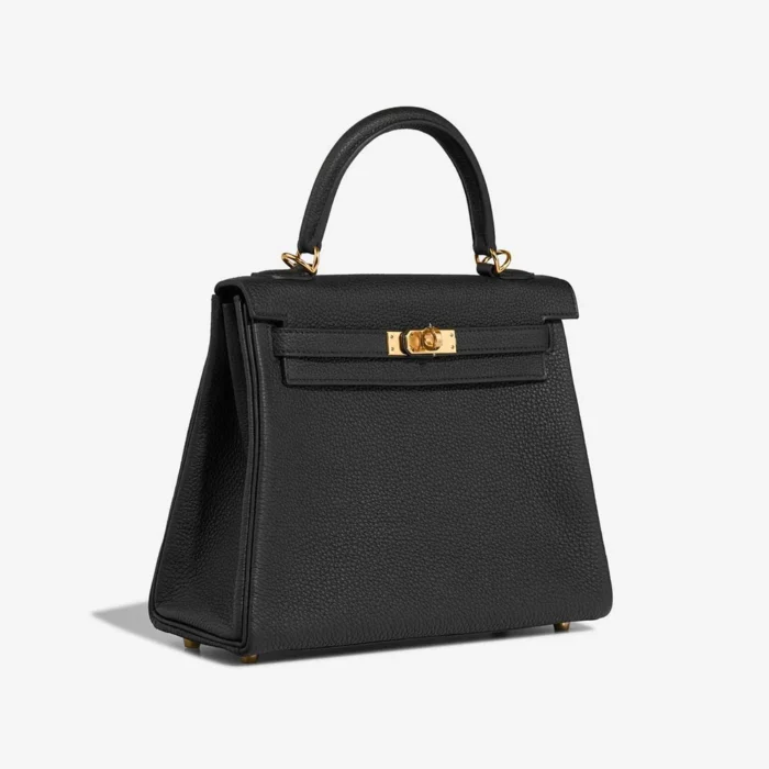 High-End Hermès Inspired Kelly 25 Togo Black GHW - Direct Luxury Fashion - Image 4