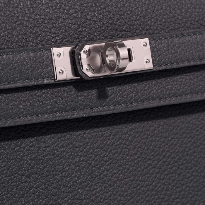 High-End Hermès Inspired Kelly 25 Togo Gris Misty PHW - Direct Luxury Fashion - Image 7