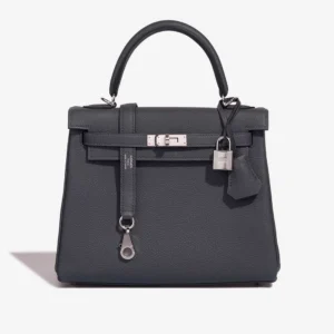 High-End Hermès Inspired Kelly 25 Togo Gris Misty PHW - Direct Luxury Fashion