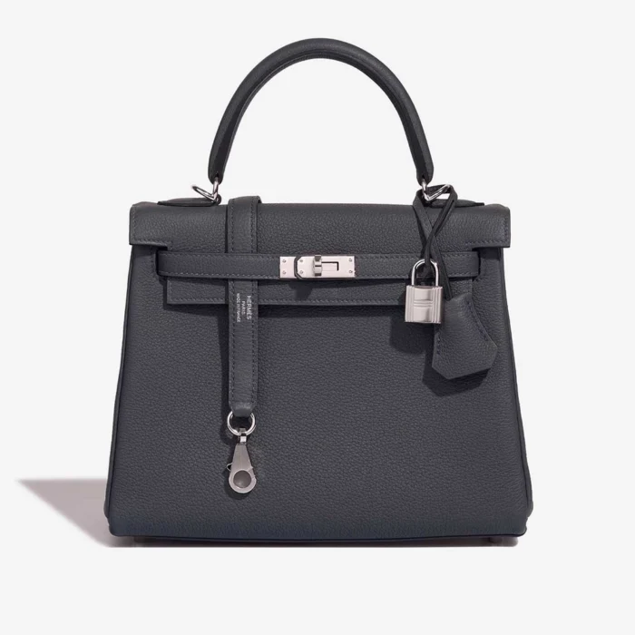 High-End Hermès Inspired Kelly 25 Togo Gris Misty PHW - Direct Luxury Fashion
