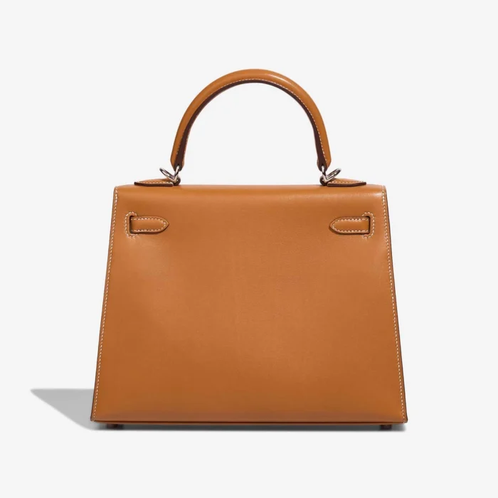 High-End Hermès Inspired Kelly 25 Veau Butler Sable Naturel PHW - Direct Luxury Fashion - Image 2