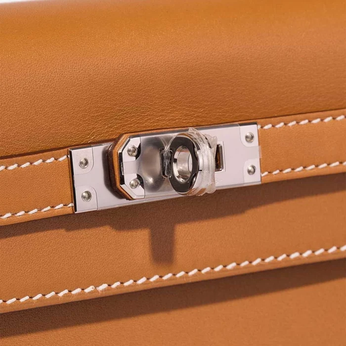 High-End Hermès Inspired Kelly 25 Veau Butler Sable Naturel PHW - Direct Luxury Fashion - Image 6