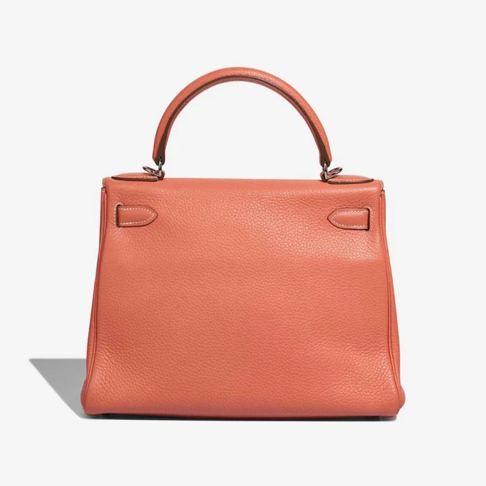 High-End Hermès Inspired Kelly 28 Clemence Crevette PHW - Direct Luxury Fashion - Image 2