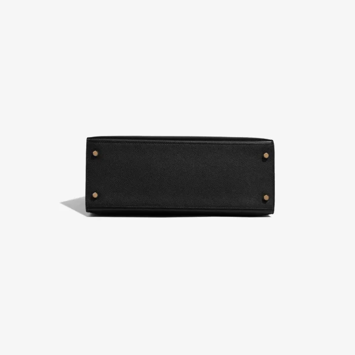 High-End Hermès Inspired Kelly 28 Epsom Black GHW - Direct Luxury Fashion - Image 3