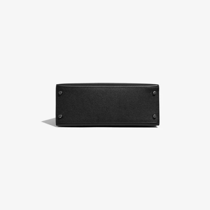 High-End Hermès Inspired Kelly 28 Epsom Black PHW - Direct Luxury Fashion - Image 3