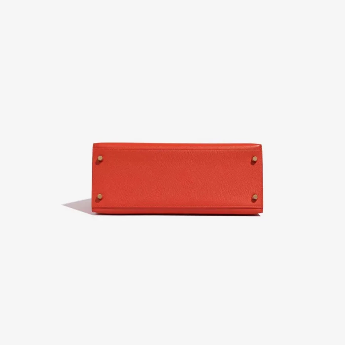 High-End Hermès Inspired Kelly 28 Epsom Capucine GHW - Direct Luxury Fashion - Image 3