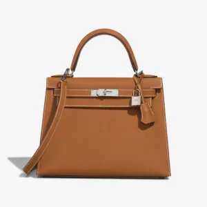 High-End Hermès Inspired Kelly 28 Epsom Gold PHW - Direct Luxury Fashion