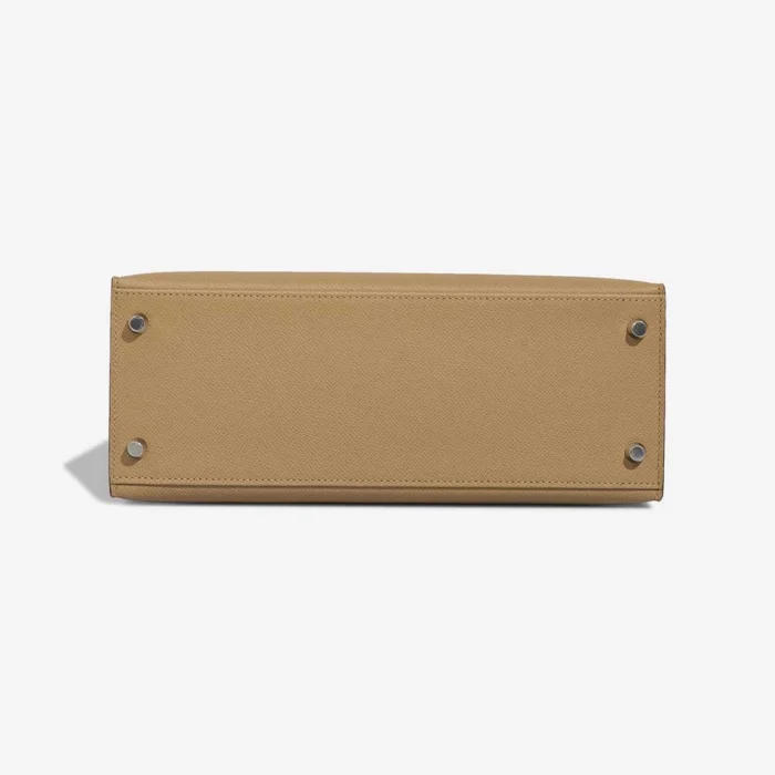 High-End Hermès Inspired Kelly 28 Epsom Poussiere PHW - Direct Luxury Fashion - Image 3
