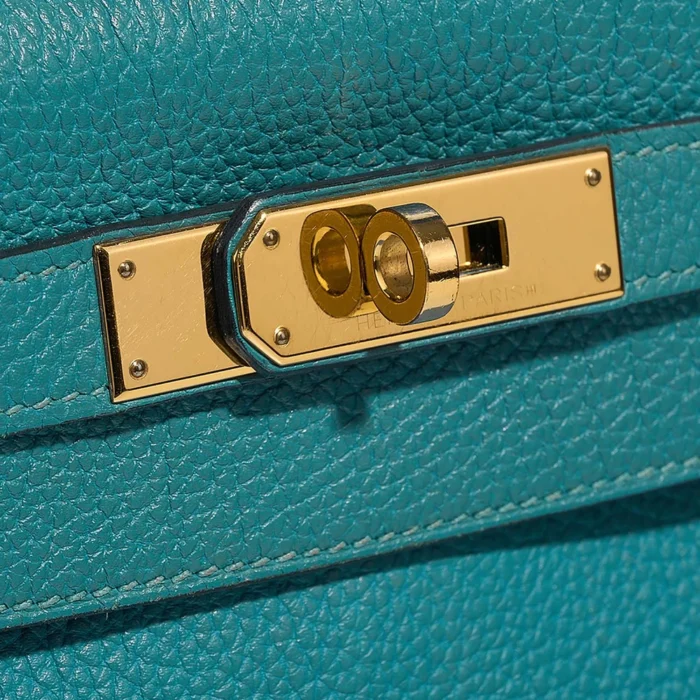 Premium Hermès Replica Kelly 28 Epsom Bleu Indigo GHW - Direct Luxury Fashion - Image 7