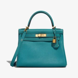 Premium Hermès Replica Kelly 28 Bleu Indigo GHW | Direct Luxury