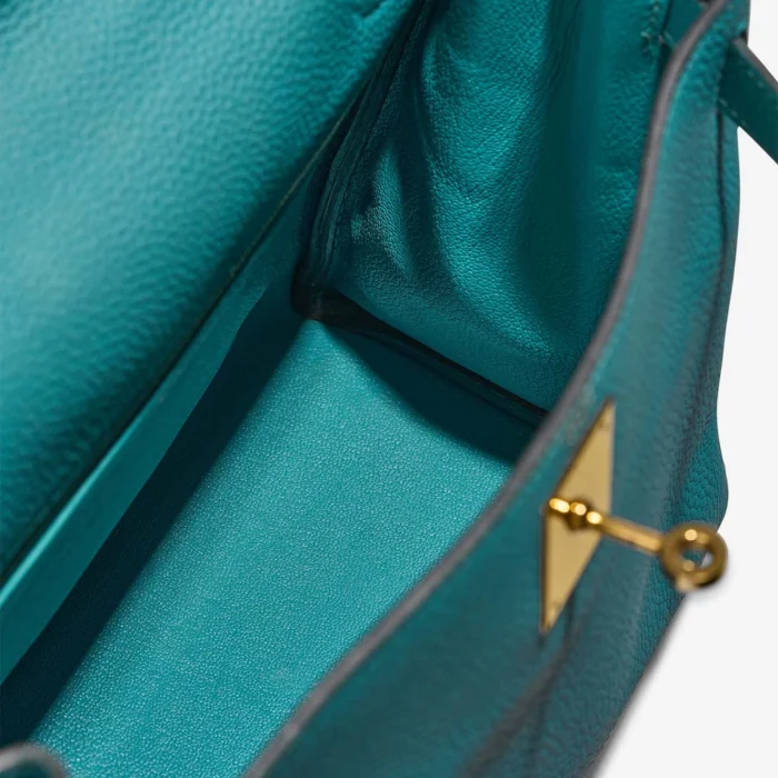 Premium Hermès Replica Kelly 28 Epsom Bleu Indigo GHW - Direct Luxury Fashion - Image 5