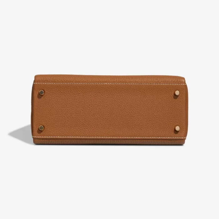 High-End Hermès Inspired Kelly 28 Togo Gold GHW - Direct Luxury Fashion - Image 3