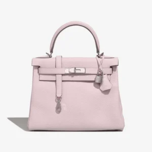 High-End Hermès Inspired Kelly 28 Togo Mauve Pale PHW – Direct Luxury Fashion