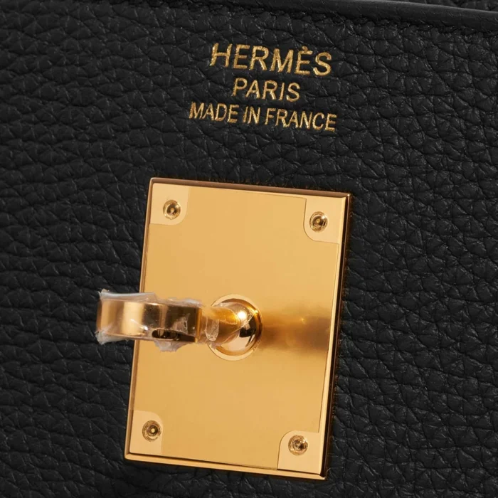 High-End Hermès Inspired Kelly 35 Togo Black GHW - Direct Luxury Fashion - Image 6