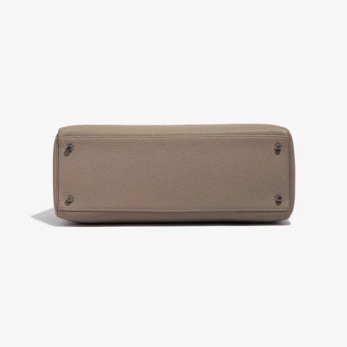 High-End Hermès Inspired Kelly 35 Togo Gris Tourterelle PHW - Direct Luxury Fashion - Image 3