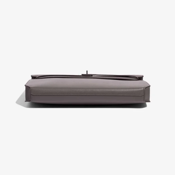 High-End Hermès Inspired Kelly Depêches 36 Epsom etain PHW - Direct Luxury Fashion - Image 3
