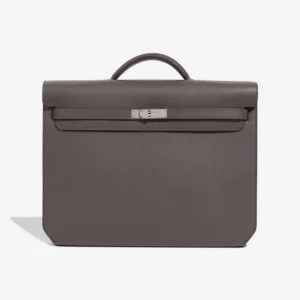 High-End Hermès Inspired Kelly Depêches 36 Epsom etain PHW - Direct Luxury Fashion