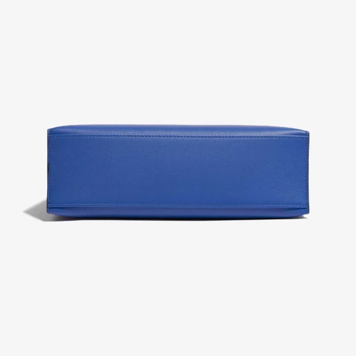 High-End Hermès Inspired Kelly Pochette Swift Blue de France GHW - Direct Luxury Fashion - Image 3