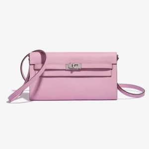 High-End Hermès Inspired Kelly To Go Epsom Mauve Sylvestre PHW